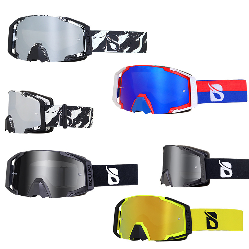 BOLLFO Windproof Skiing Goggles Dust-proof Anti-UV Riding Motorcycle Safety Glasses Outdoor Sport Protective Glasses