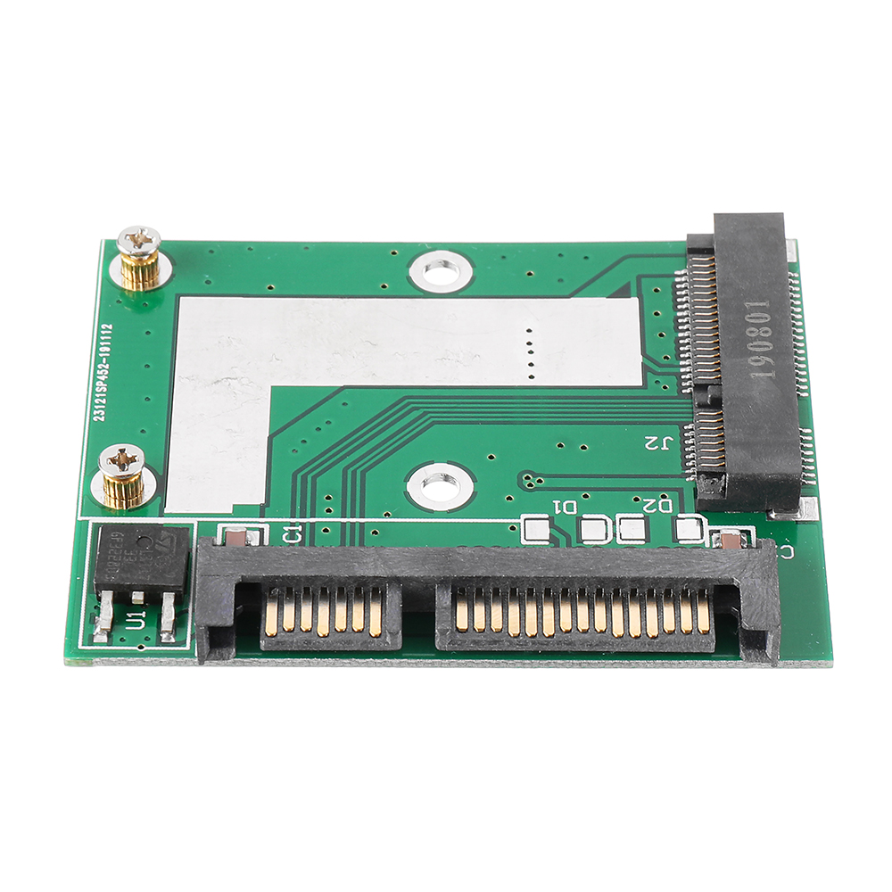2Pcs mSATA SSD to 2.5 Inch SATA 6.0GPS Adapter Converter Card Module Board Mini Pcie SSD Compatible SATA3.0Gbps/SATA 1.5Gbps