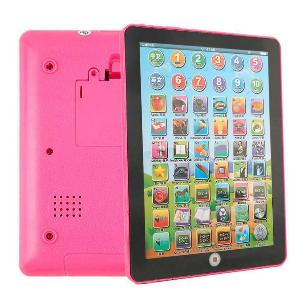 Pink/Blue Baby Laptop Tablet Computer Educational Learning Tool for Children Toys