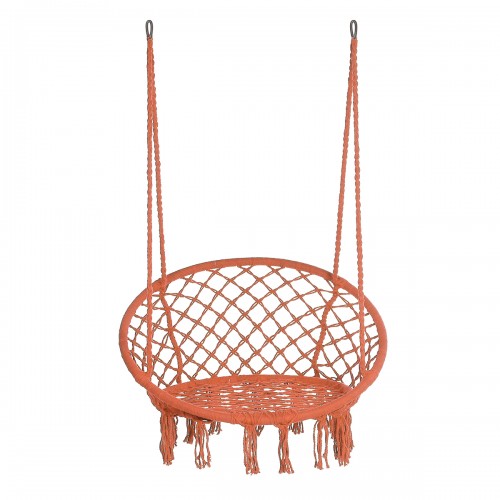 47'' Hanging Swing Cotton Rope Macrame Hammock Chair Outdoor Home Garden 265Lbs