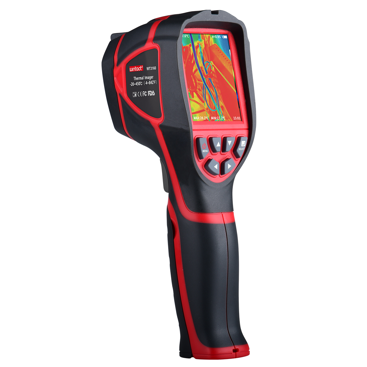 Handheld Infrared Thermal Imaging Inspection Camera 220x160 Resolution 2.8" LCD 