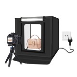 PULUZ 40cm Folding Portable 24W 5500K White Light Dimmable Photo Lighting Studio Shooting Tent Box Kit with 6 Colors Backdrops (EU Plug)