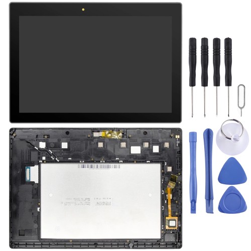 LCD Screen and Digitizer Full Assembly With Frame for Lenovo Tab 3 10 Plus ZA0Y ZA0X TB3-X70L TB3-X70F TB3-X70N TB3-X70 (Black)