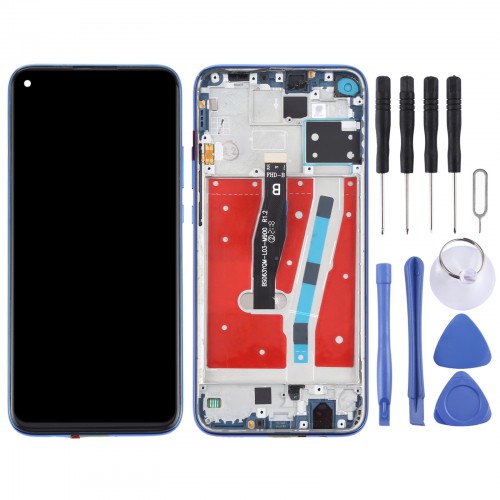 LCD Screen and Digitizer Full Assembly With Frame for Huawei Mate 30 Lite (Blue)