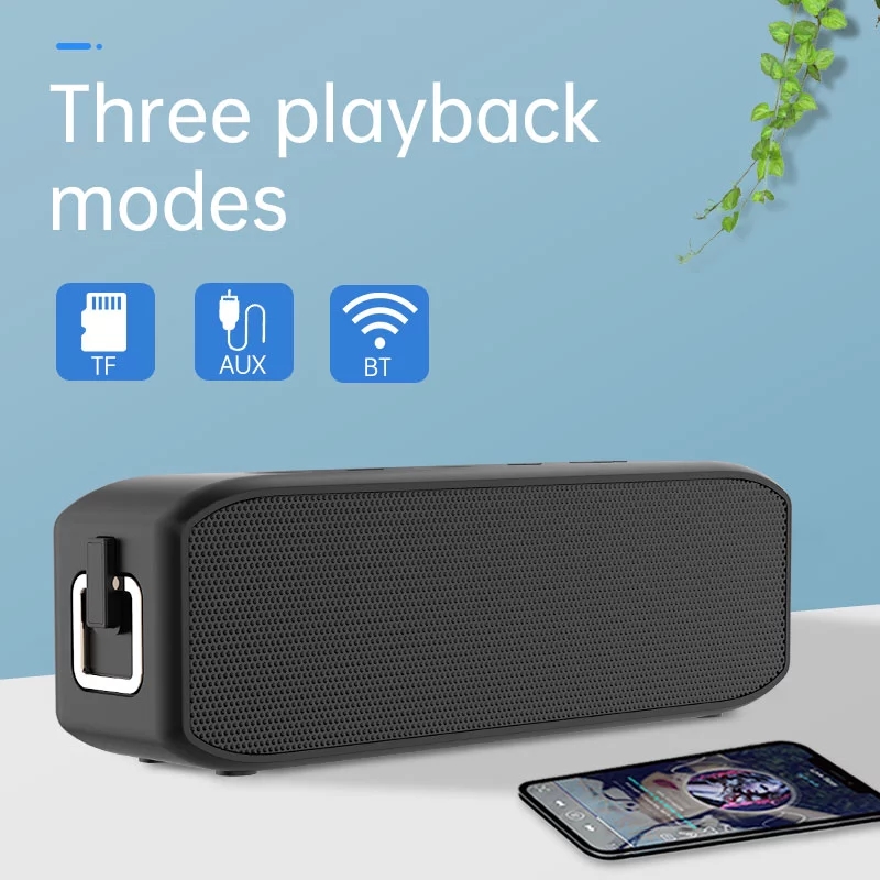 Cyboris S5 20W bluetooth 5.0 Speaker Wireless Soundbox TWS Stereo Bass TF Card IPX7 Waterproof Outdoor Portable Dust-proof Speaker with Mic