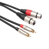 REXLIS TR042BRXK402 Audio Cable Dual RCA Male to Dual XLR Female Pure Copper 1.8/3m Audio Conversion Line