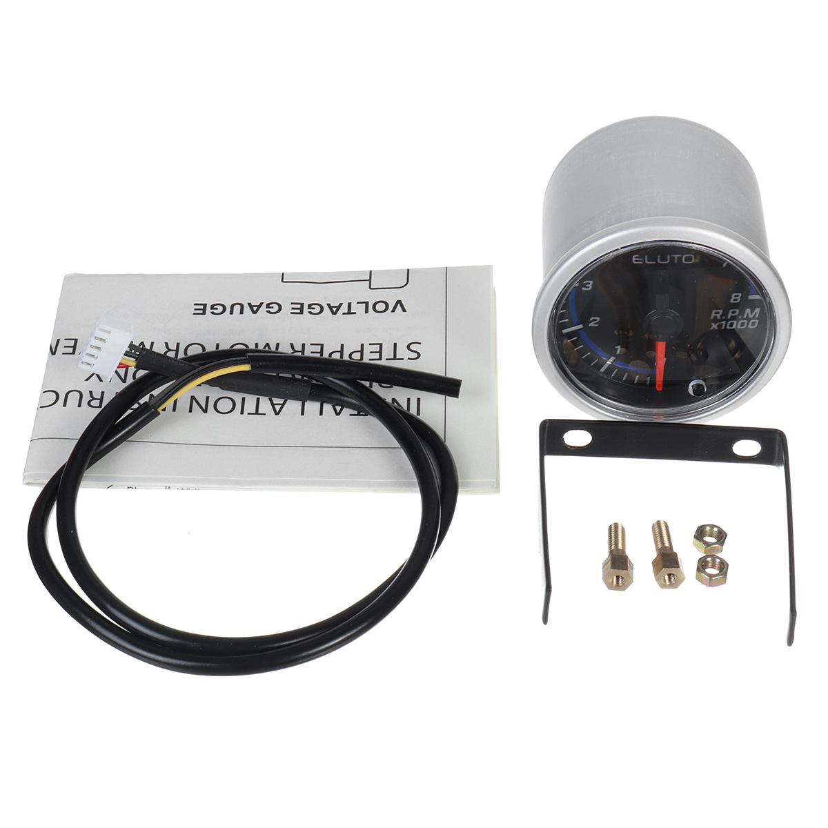 2 inch 52mm Electrical Tachometer Gauge For 0-8000 RPM LED Display Universal