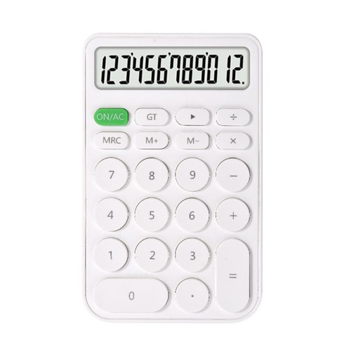 JUNNO JN-600 Colorful 12-Digit LCD HD Screen Multifunctional Desktop Calculator Student Calculator for Home Office School