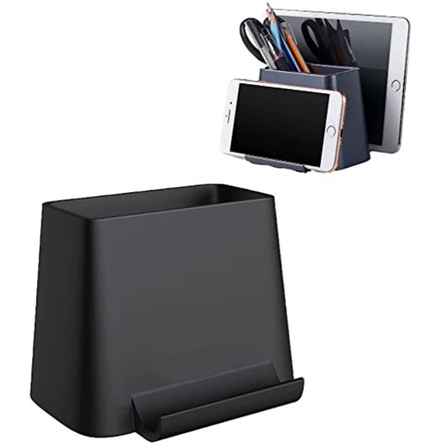 Pen Holder Multi-Functional Large Capacity Stationary Container with Phone Stand Laptop Stand Holder Desk Organizer for School Business Office Desktop Supply
