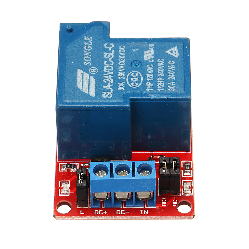 10Pcs BESTEP 1 Channel 24V Relay Module 30A With Optocoupler Isolation Support High And Low Level Trigger