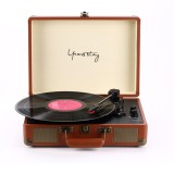 LEORY Vinyl Turntable Record Player LP Disc Bluetooth Gramophone Speaker Phonograph UK Plug