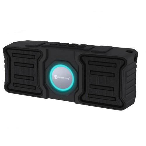 NewRixing NR-9013 bluetooth 5.0 Subwoofer Outdoor Support FM Radio TF Card USB Flash Drive HD Bass Stereo Portable Speaker with RGB Breathing Light