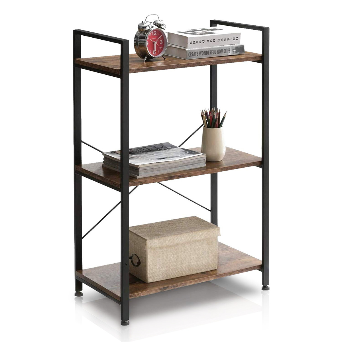 Multifunctional Bookshelf Reinforcement Bookshelf High Load-bearing Capacity Study Room Living Room Home Office Student