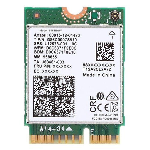 WTXUP Intel 9461NGW Dual Band WiFi Card 802.11 ac CNVI bluetooth 5.0 433Mbps Only for Window 10 64-bit