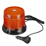 72 LED Magnetic Flashing Amber Beacon Warning Emergency Rotating Strobe Light