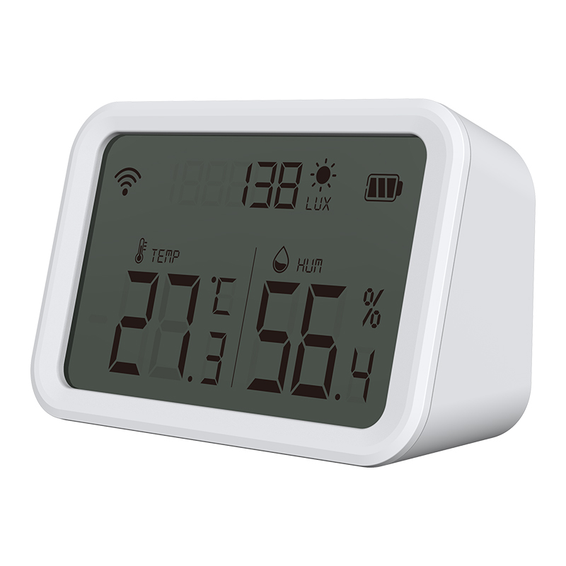 Tuya Smart Temperature Humidity Sensor Light Intensity Detect Hygrometer Thermometer APP Remoye Control Smart Home Scene Linkage Work with Alexa Google Home