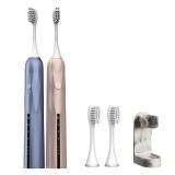 Electric Toothbrush IP67 Waterproof Sonic Tooth Brush USB Rechargeable 4 Modes Adjustable Automatic Toothbrush with Holder