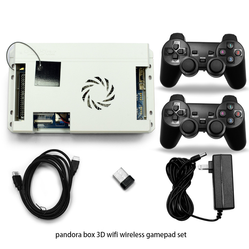 Pandorabox 3D Wireless Wifi Connection 4018 Games Retro Arcade Game Console Fighting Controler for TV PC Laptop Monitor Projector