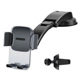 Baseus Car Phone Holder Set Car Mount Holder Dashboard Mount with Air Vent Clip for 4.7-6.7” Phone