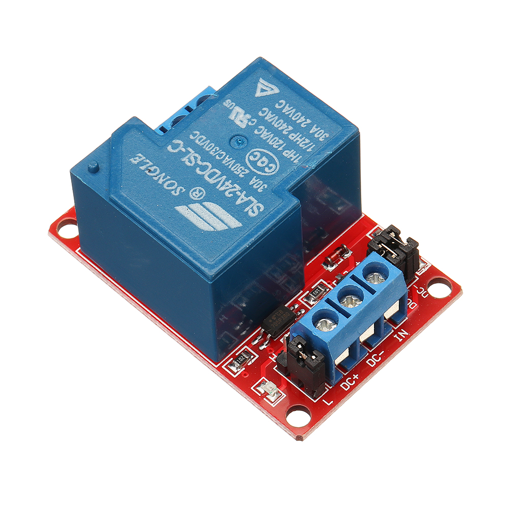 5Pcs BESTEP 1 Channel 24V Relay Module 30A With Optocoupler Isolation Support High And Low Level Trigger