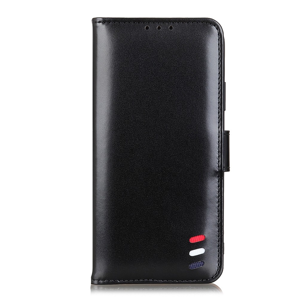 For Xiaomi Mi 11T 3-Color Pearl Texture Magnetic Buckle Horizontal Flip PU Leather Case with Card Slots & Wallet & Holder (Black)