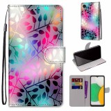 For Samsung Galaxy A03 Core Coloured Drawing Cross Texture Horizontal Flip Leather Phone Case with Holder & Card Slots & Wallet & Lanyard (Translucent Glass)