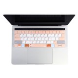 JRC English Version Colored Silicone Laptop Keyboard Protective Film For MacBook Pro Retina 13.3 inch A1425 & A1502 (Coral Pink)
