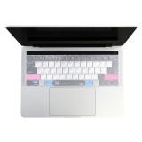 JRC English Version Colored Silicone Laptop Keyboard Protective Film For MacBook Pro 13.3 inch A1278 (Soothing Color)