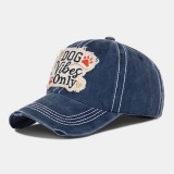 Unisex Letter Embroidery Patch Baseball Cap Outdoor Travel Sunshade Adjustable Breathable Twill Cap