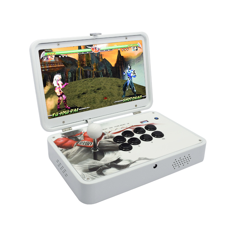 PandoraBox DX DDR3 2GB RAM 32GB ROM 3000 Games 3D Arcade Game Console 14 inch IPS Screen Portable Retro Controller Fighting Machine Home Game Console for PS3 PC TV