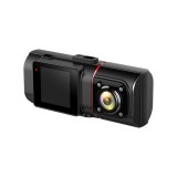 Karylon KG350 Dual Lens Car Dash Cam DVR Infrared Night Vision Video Recorder Front and Inside Cabin Camera with GPS