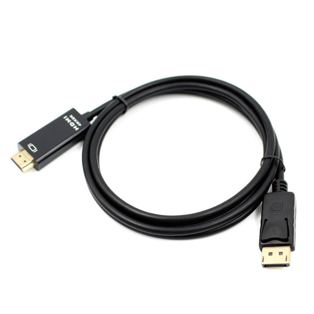 DP to HDMI 1.8M 6FT for Thunderbolt Displayport Mini Display Port MINI Male Adapter Converter Cable For Apple for Air Pro
