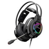 Tronsmart Glary Gaming Headset 50mm Dynamic HD Noise Reduction RGB Luminous 3.5mm USB Headphone with Mic for Gamer