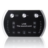 Bakeey B5 Sound Card DSP Luminous Audio Interface Stereo Sound Components Live Streaming Music Live Broadcast Recording