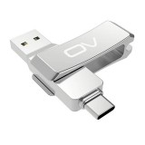 OV V34C 128G Type-C USB Flash Drive Dual Interface USB3.1 Memory Disk 32G 64G 360 Rotation Metal Pendrive U Disk