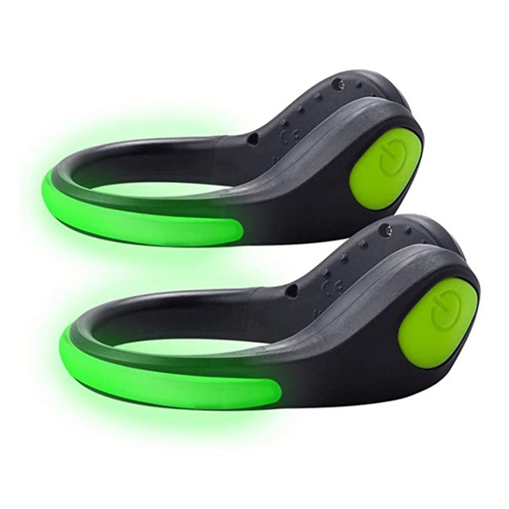 LED Flashing Shoe Light Safety Heel Clip Running Jogging Night Time Walking Kit 