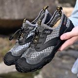 Men Cowhide Breathable Non Slip Toe Protected Climbing Casual Outdoor Shoes