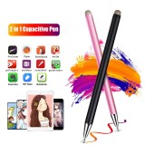 FONKEN FKCX2-1 Universal 2 in 1 Stylus Pen Magnetic Cap Capacitive Screen Touch Pen High Precision Drawing Smart Pencil for Apple Tablet Android Suitable for Devices of Capacitive Screens