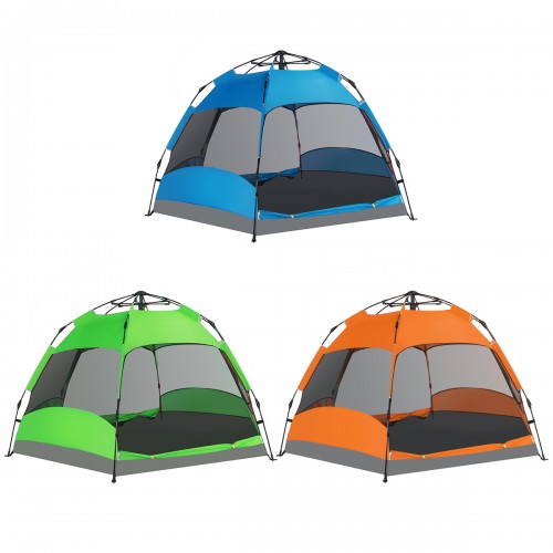 5-8 Person Portable Camping Tent Anti-Sun Waterproof Double Layer Fully Auto Outdoor Camping Tent