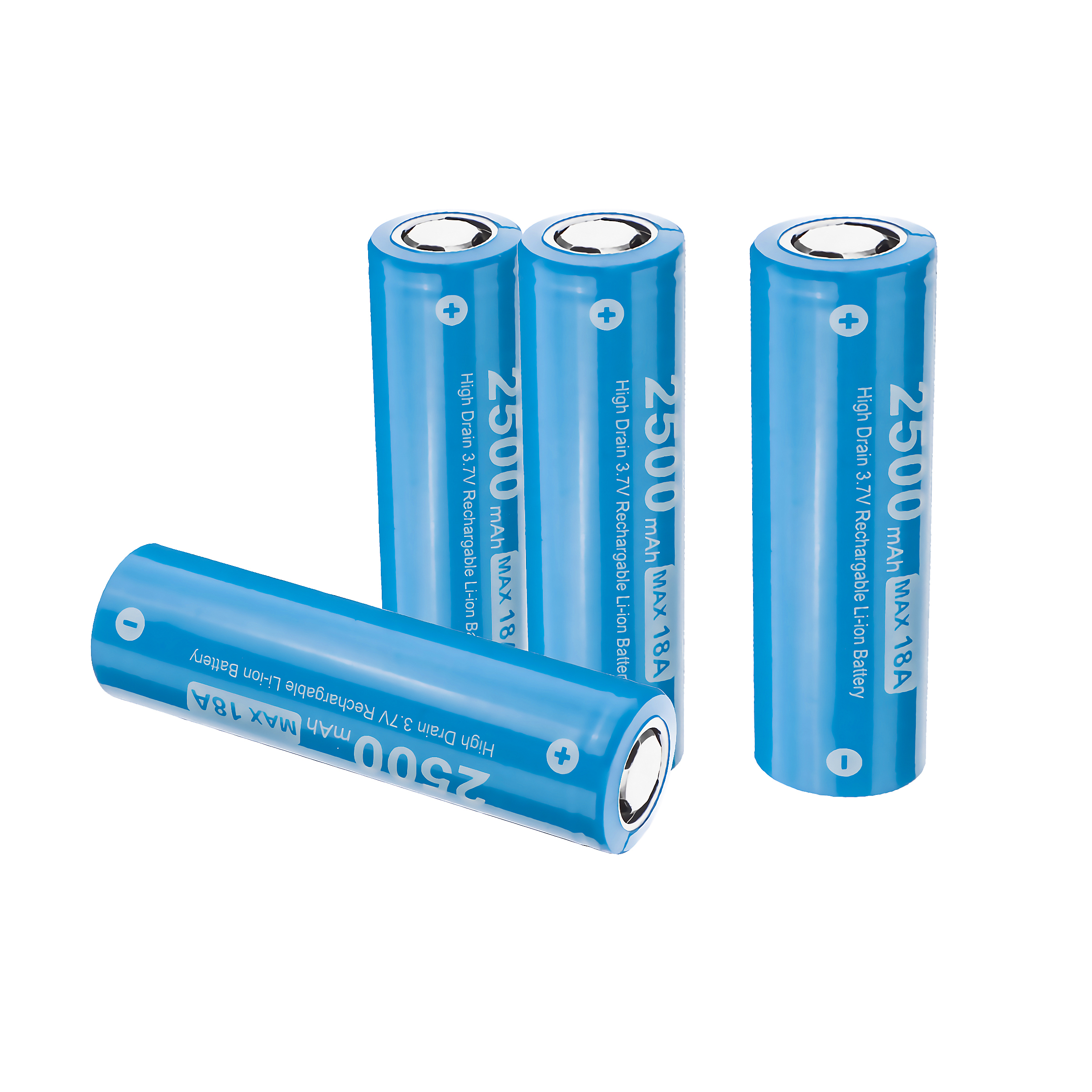 1Pcs Astrolux E1825 2500mAh 18A 3.7V 18650 Li-ion Battery Unprotected High Drain Rechargeable Lithium Power Cell For Jetbeam Nitecore Lumintop Fenix Olight Flashlights FPV RC Toys E-bikes