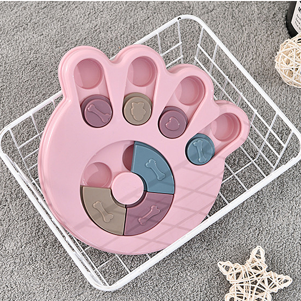 Puppy Treat Dispenser Dog Toys Dog Food Puzzle Toys Bowl Puppy Feeder Pet Products Supplies Accessories Pet Foraging Tray