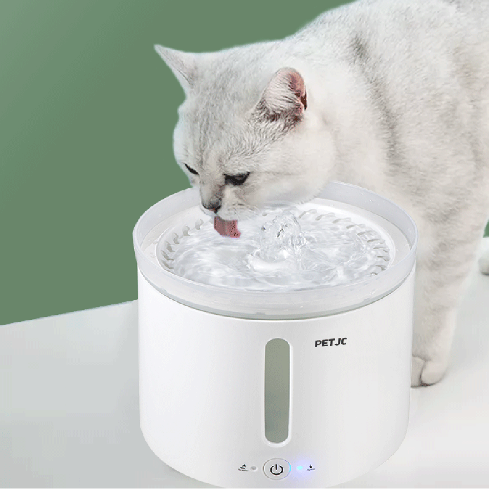 2L Pet Cat Fountain Drinking Window LED Automatic Dog Cat Water Drinking Bowl USB Pet Drinking Dispenser