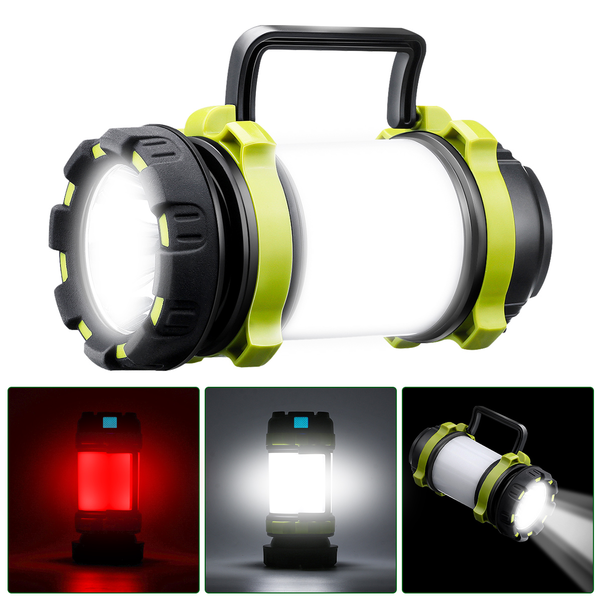 USB Rechargeable 1000LM LED Flashlight Powerful 4Modes Torch Light Searchlight 