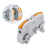 LUSTREON KV-121 Mini Fast Wire Connector Universal Wiring Cable Connector Push-in Conductor Terminal Block