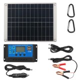 12V 25W Rated Semi-flexible Solar Panle Kit Fixed Dual USB 500W Solar Panel With 100A PWM Solar Controller