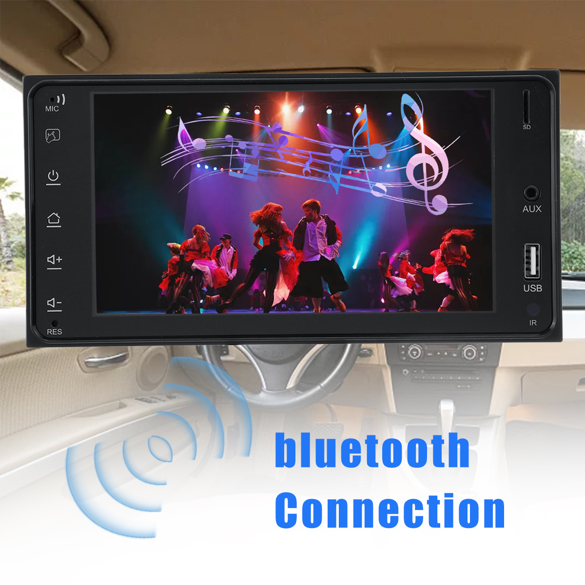 For Toyota Car MP5 Player 7 inch HD Multimedia Player 2DIN Touch Screen bluetooth USB TF FM Auto Audio Car Stereo Support Same Screen with Android Mobile Phone