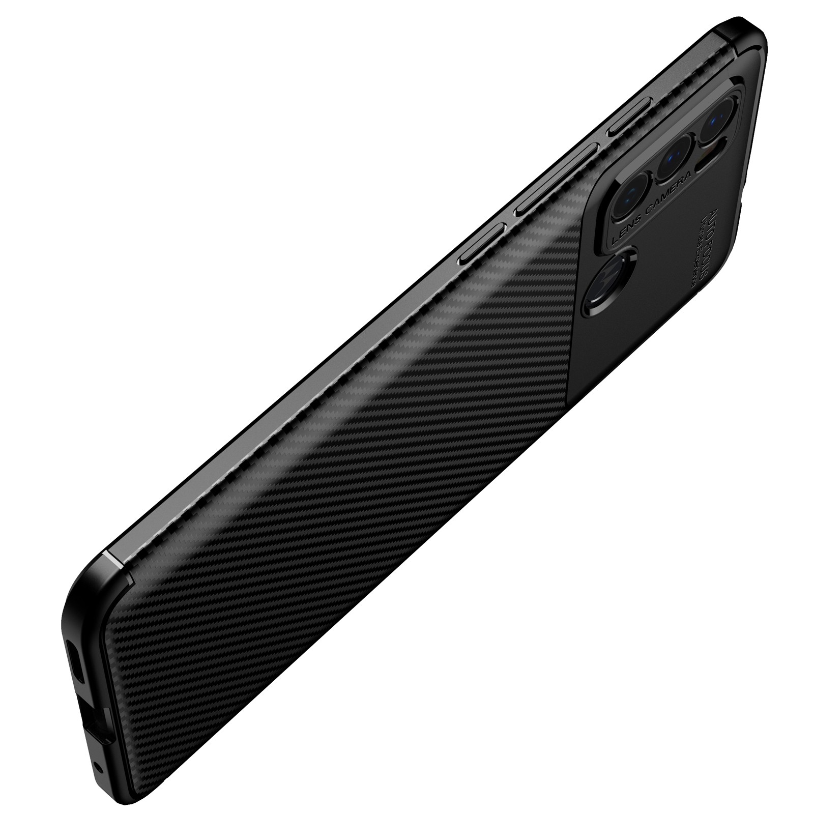 For Motorola Moto G60 Carbon Fiber Texture Shockproof TPU Case (Blue)