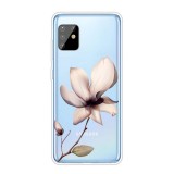 For Samsung Galaxy A81 / Note 10 Lite Coloured Drawing Pattern Highly Transparent TPU Protective Case (Lotus)