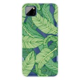 For Huawei Y5p (2020) Coloured Drawing Pattern Highly Transparent TPU Protective Case (Banana Leaf)