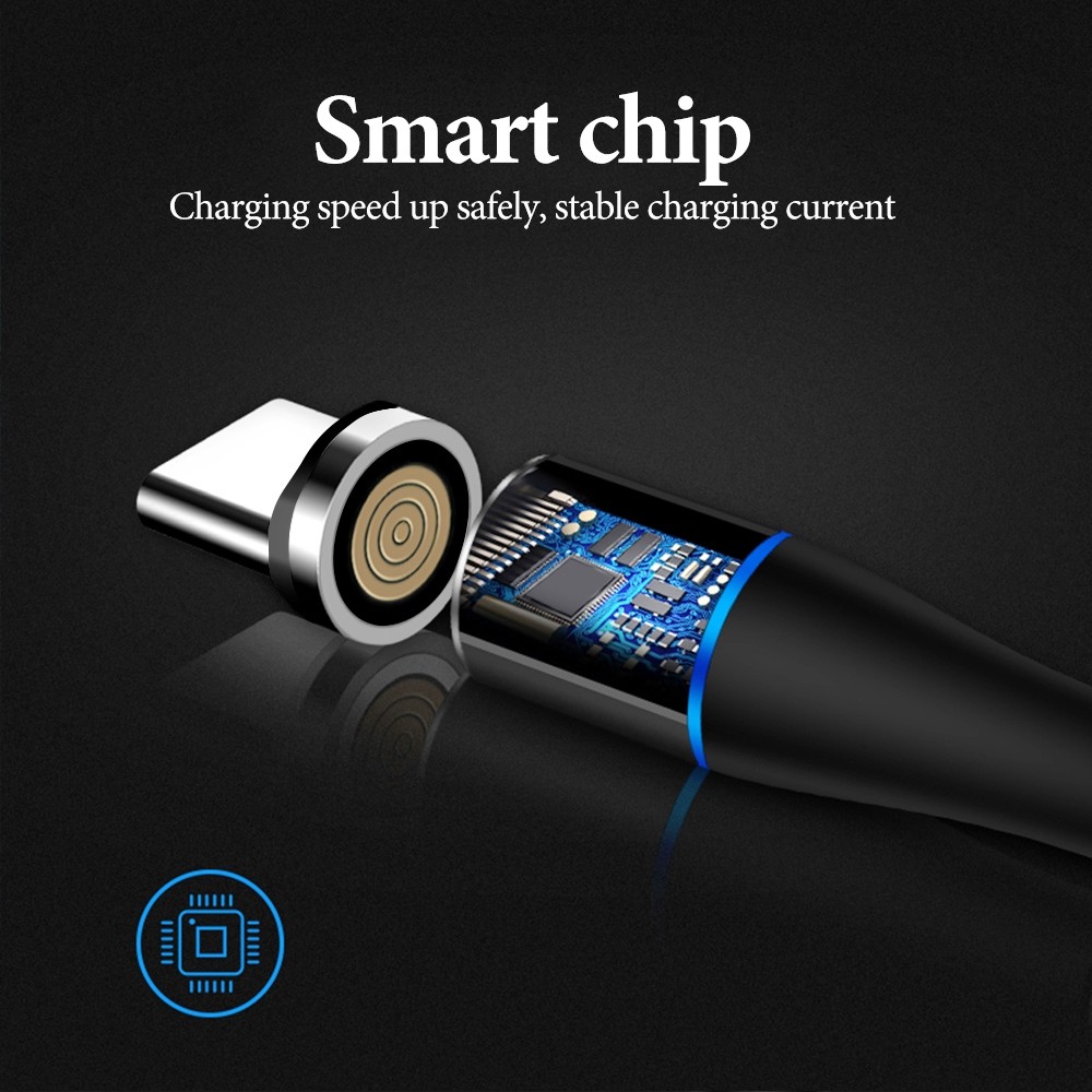 2 in 1 3A USB to Micro USB + USB-C / Type-C Fast Charging + 480Mbps Data Transmission Mobile Phone Magnetic Suction Fast Charging Data Cable, Cable Length: 1m (Red)